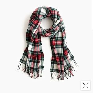 NWOT J.Crew Plaid Tartan Wool Scarf